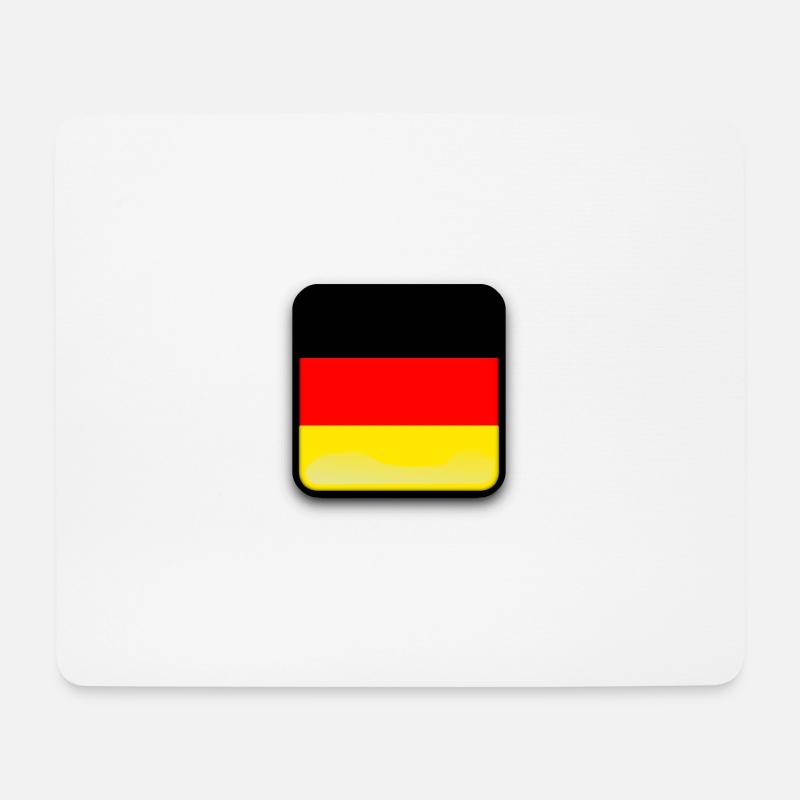 Germany flag - Mouse Pad (horizontal) - white