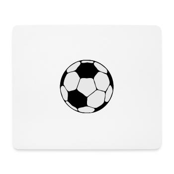 soccer - Tapis de souris (format paysage) - blanc - Devant