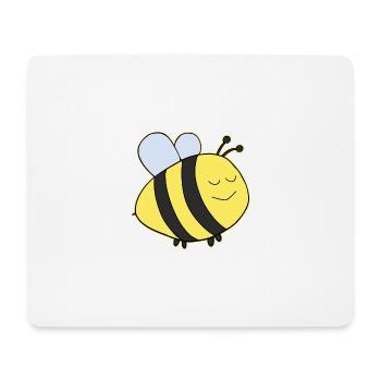 Dicke Hummel - Mousepad (Querformat) - Weiß - Vorne