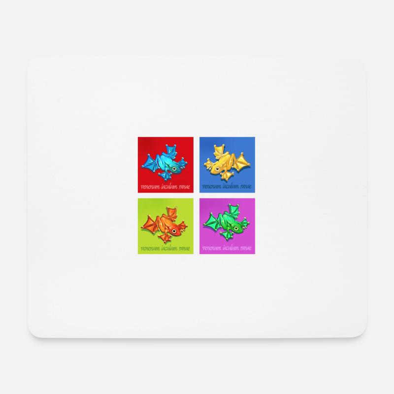 pfeilgiftfrosch - Mousepad (Querformat) - Weiß