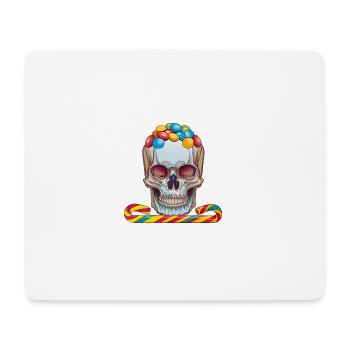 Bonbons mexicains colorés Totenkop - Tapis de souris (format paysage) - blanc - Devant