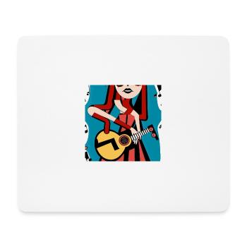 Music Girl - Mouse Pad (horizontal) - white - Front