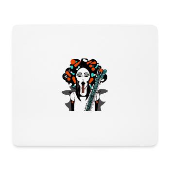Music Girl - Mouse Pad (horizontal) - white - Front