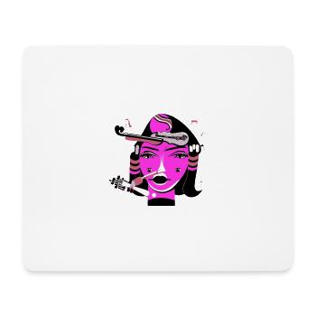 Music Girl - Mouse Pad (horizontal) - white - Front