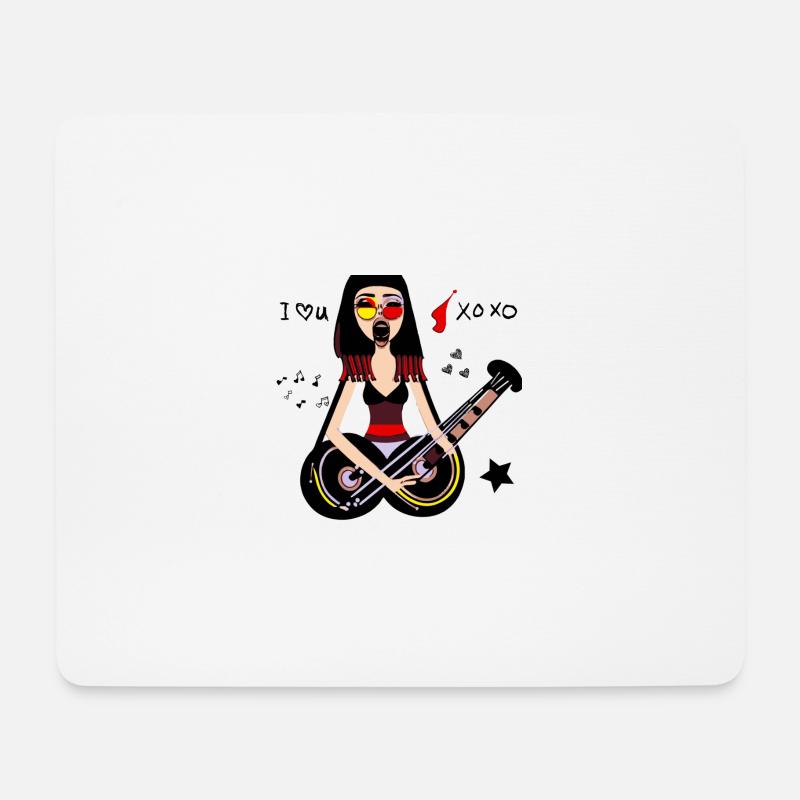 Music Girl - Mouse Pad (horizontal) - white