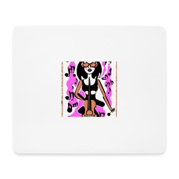 Music Girl - Mouse Pad (horizontal) - white - Front