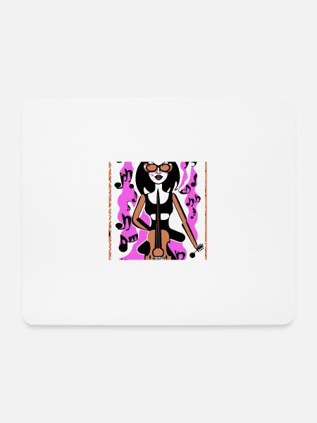 Music Girl - Mouse Pad (horizontal) - white