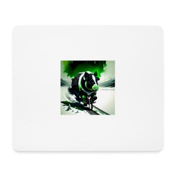 The Green Pig - Mouse Pad (horizontal) - white - Front