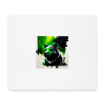 The Green Pig - Mouse Pad (horizontal) - white - Front