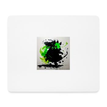 Grünschwein-Kollektion - tanzende Ausgabe - Mousepad (Querformat) - Weiß - Vorne