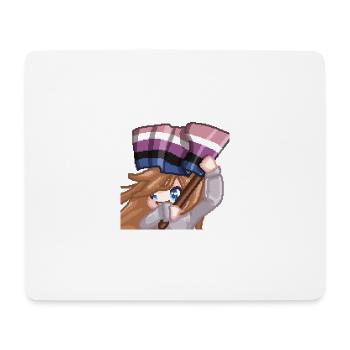 Pillowg1rl Emote mit Lesbianflagge - Mousepad (Querformat) - Weiß - Vorne