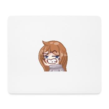 Pillowg1rl Emote Smirk - Mousepad (Querformat) - Weiß - Vorne