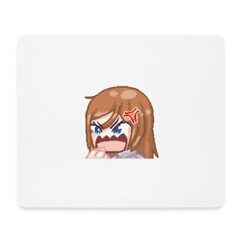 Pillowg1rl Emote Rage - Mousepad (Querformat) - Weiß - Vorne