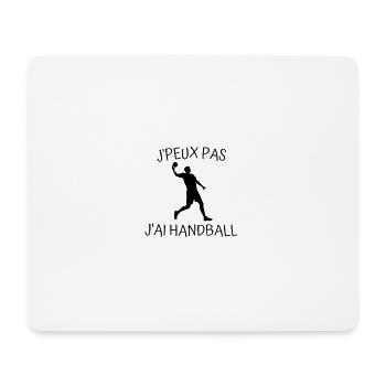 J'peux Pas J'ai Handball - Cadeau Sport Humour - Tapis de souris (format paysage) - blanc - Devant