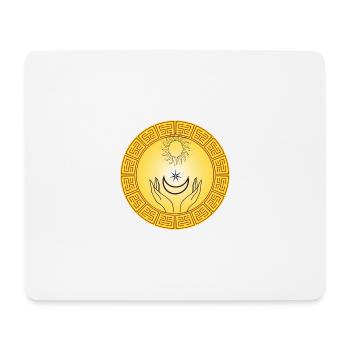 soleil inca - Tapis de souris (format paysage) - blanc - Devant