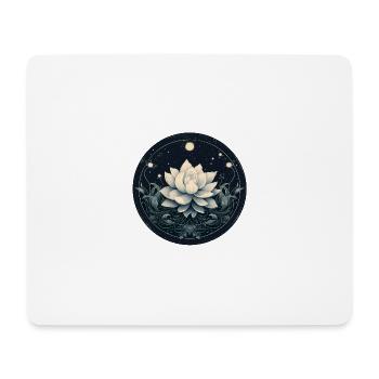 Lotusblüte - Mousepad (Querformat) - Weiß - Vorne