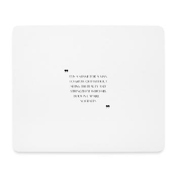 Socrates - Mousepad (Querformat) - Weiß - Vorne