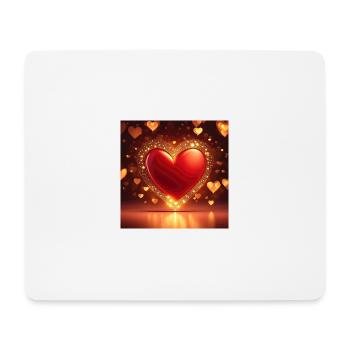 I love you - Tapis de souris (format paysage) - blanc - Devant