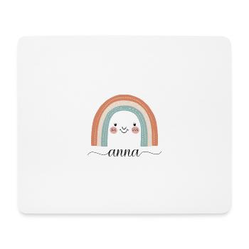 Anna! Regenbogen, personalisierbar - Mousepad (Querformat) - Weiß - Vorne