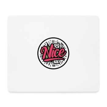 Nice - Mousepad (Querformat) - Weiß - Vorne