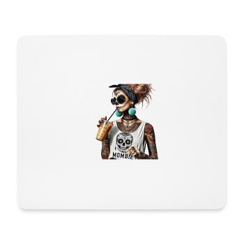 Mombie Mädchen T-Shirt Shirt Sarkasmus - Mousepad (Querformat) - Weiß - Vorne