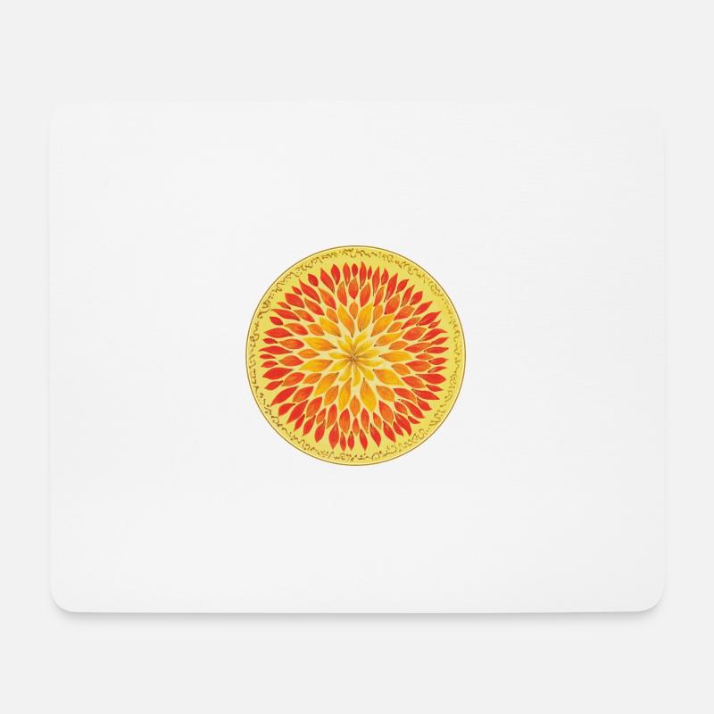 SeelenBlüten Mandala - Sonja Ariel von Staden - Mousepad (Querformat) - Weiß