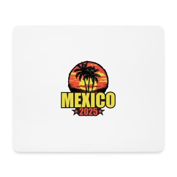Mexiko 2025 Urlaub Palmen Bunt - Mousepad (Querformat) - Weiß - Vorne