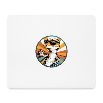 Lizard Comic Cool - Mouse Pad (horizontal) - white - Front