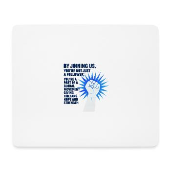 Tibetan Movement of Strength and Hope 2 - Mouse Pad (horizontal) - white - Front