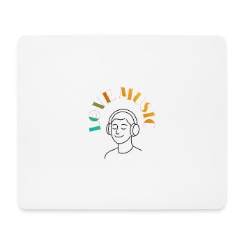 Music is life - Mouse Pad (horizontal) - white - Front