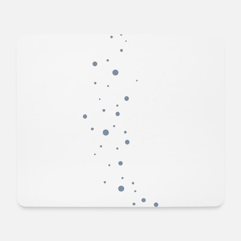 Glitzer Punkte - Mousepad (Querformat) - Weiß
