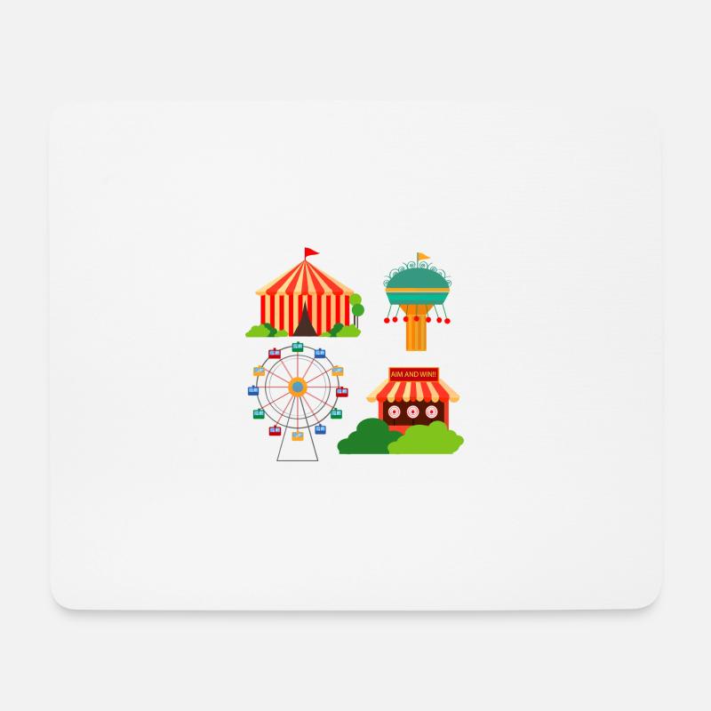 funfair - Mouse Pad (horizontal) - white