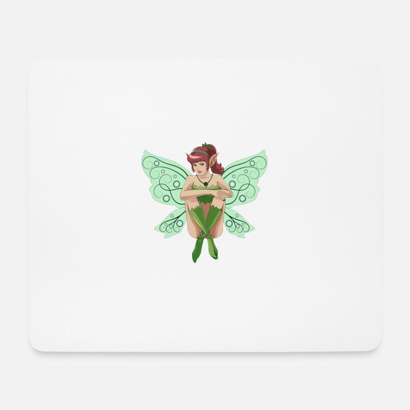 Fee - Mousepad (Querformat) - Weiß