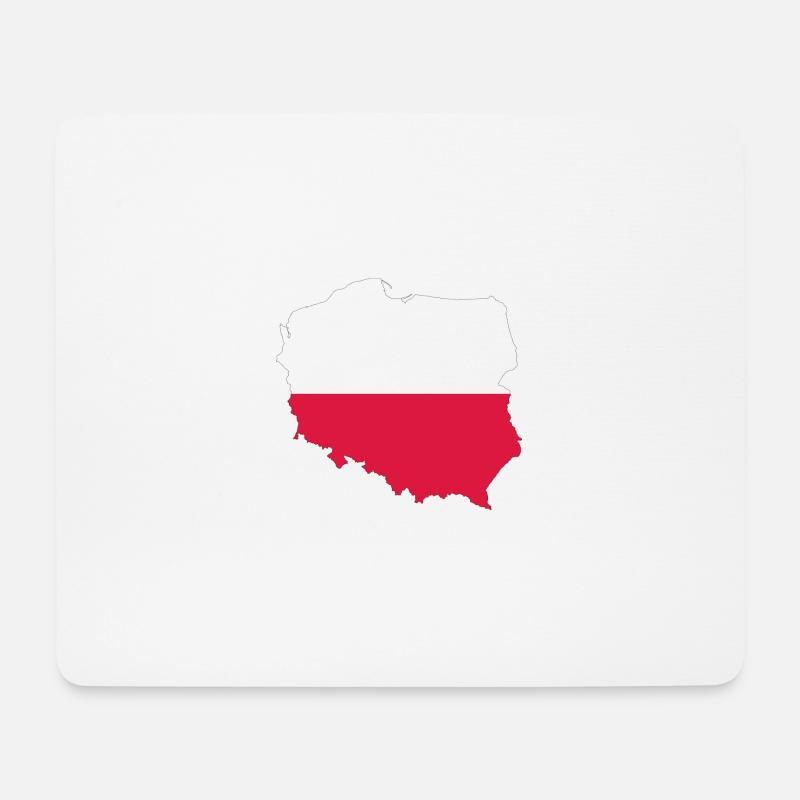 Polen Geschenk Land - Mousepad (Querformat) - Weiß