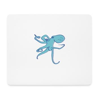 calamar - Tapis de souris (format paysage) - blanc - Devant