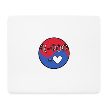 K POP c'est l'amour - Tapis de souris (format paysage) - blanc - Devant