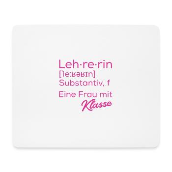 Lehrerin Lehrerinnen Unterrichten Schule Pädagogin - Mousepad (Querformat) - Weiß - Vorne