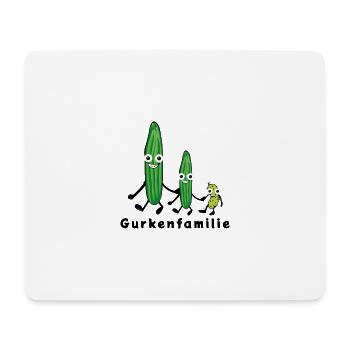Gurkenfamilie, Familie,gurken , Gurke - Mousepad (Querformat) - Weiß - Vorne