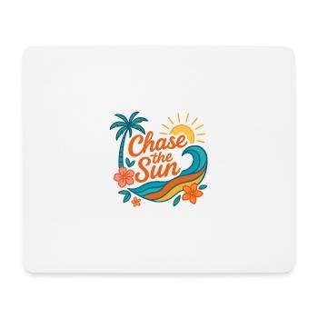 chase the sun | Sommer Design - Mousepad (Querformat) - Weiß - Vorne