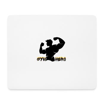 Héros de gymnase - Tapis de souris (format paysage) - blanc - Devant