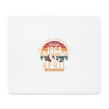 Vintage-Jubiläum April 1968 April 1968 - Mousepad (Querformat) - Weiß - Vorne