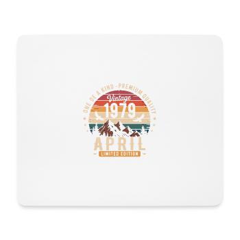 Vintage Anniversary April 1979 April 1979 - Mouse Pad (horizontal) - white - Front