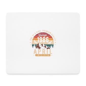 Vintage Anniversary April 1986 April 1986 - Mouse Pad (horizontal) - white - Front