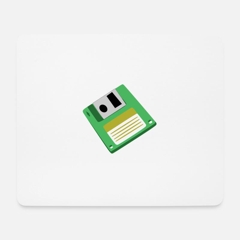 Diskette - Mousepad (Querformat) - Weiß