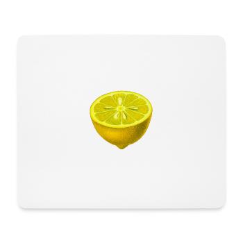 Zitrone - Mousepad (Querformat) - Weiß - Vorne