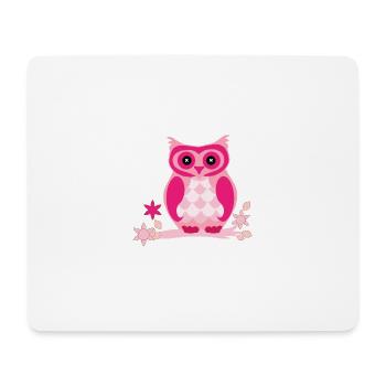 bande dessinée Owl - Tapis de souris (format paysage) - blanc - Devant