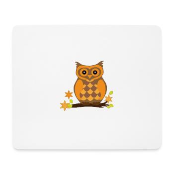 Golden Owl - Mouse Pad (horizontal) - white - Front