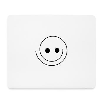 smile - Mousepad (Querformat) - Weiß - Vorne