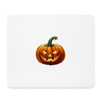 Costume d’Halloween drôle sculpté citrouille - Tapis de souris (format paysage) - blanc - Devant