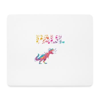 PAUL - Schöner Jungen Name mit Dinosaurier - Mousepad (Querformat) - Weiß - Vorne
